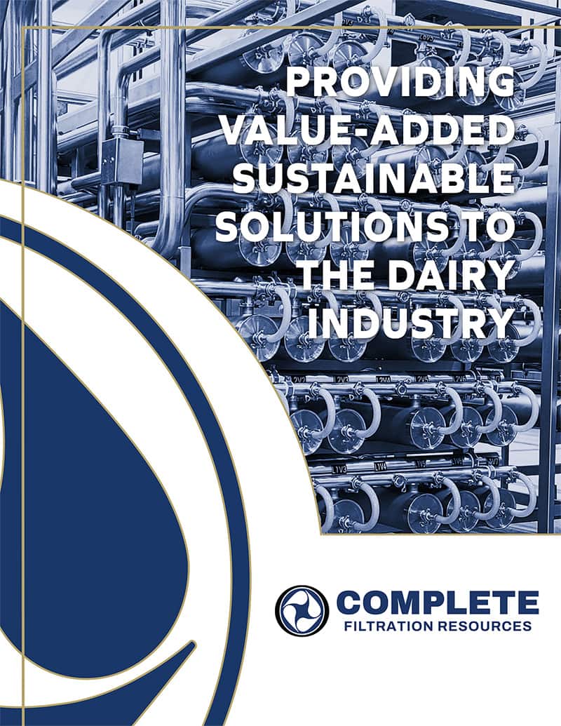 Industrial filtration systems for the dairy sector.